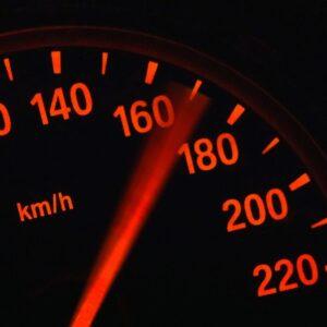 Speedometer in a vehicle