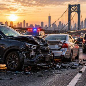 Navegando colisiones complejas en autopistas y puentes en NY: jurisdicción, responsabilidad y trampas del seguro