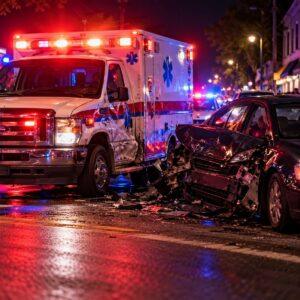 Accidente de Conducción Bajo Influencia en Bay Shore: Conductor Sospechoso de DWI Choca Contra Ambulancia, Lanzando a Paciente Herido a la Calle